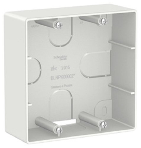 Коробка для силовых розеток Systeme Electric Blanca белая картинка 